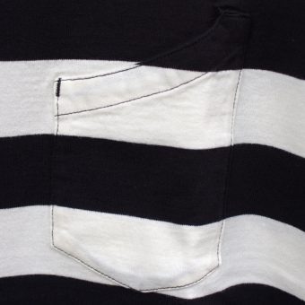 4/5 SLEEVE BORDER POCKET T-SHIRTS