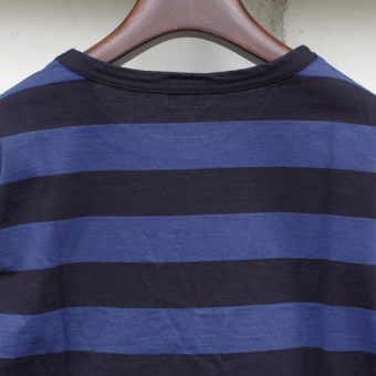 4/5 SLEEVE BORDER POCKET T-SHIRTS