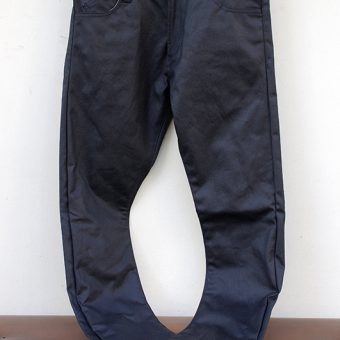 OILED COTTON 5 POCKET PANTS