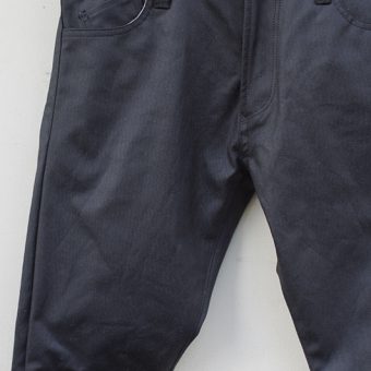 OILED COTTON 5 POCKET PANTS