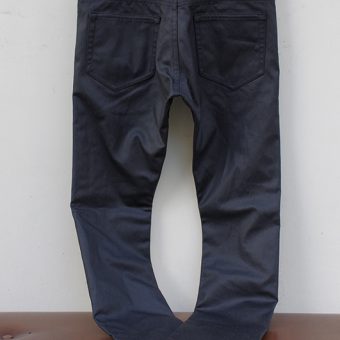 OILED COTTON 5 POCKET PANTS