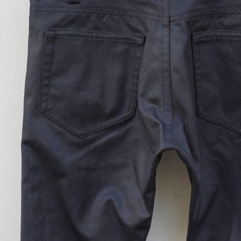 OILED COTTON 5 POCKET PANTS