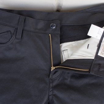 OILED COTTON 5 POCKET PANTS