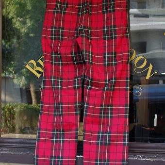 TARTAN CHECK EASY PANTS