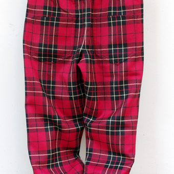 TARTAN CHECK EASY PANTS