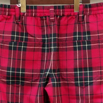 TARTAN CHECK EASY PANTS