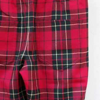 TARTAN CHECK EASY PANTS