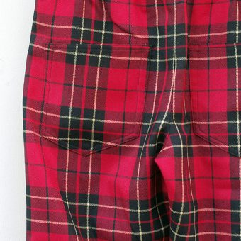 TARTAN CHECK EASY PANTS