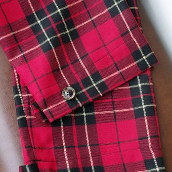 TARTAN CHECK EASY PANTS