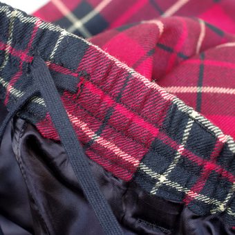 TARTAN CHECK EASY PANTS