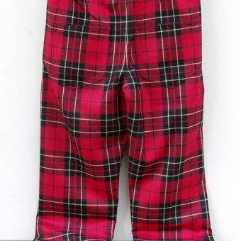 TARTAN CHECK EASY PANTS