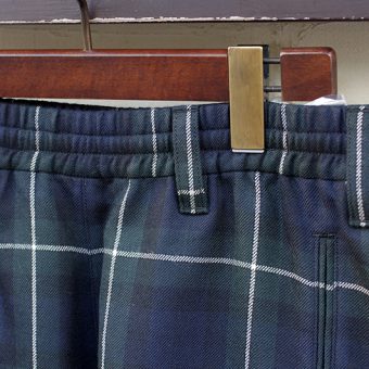 TARTAN CHECK EASY PANTS