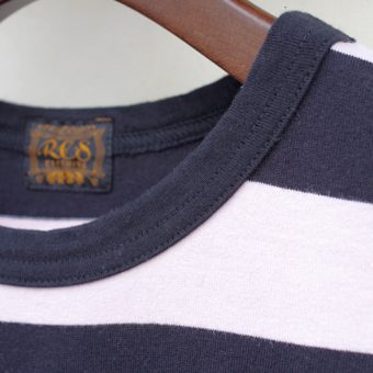 4/5 SLEEVE BORDER POCKET T-SHIRTS