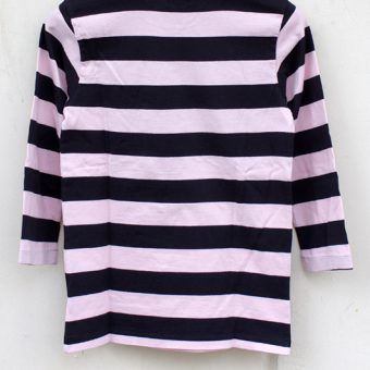 4/5 SLEEVE BORDER POCKET T-SHIRTS