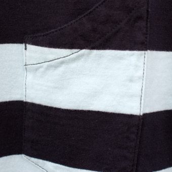 4/5 SLEEVE BORDER POCKET T-SHIRTS