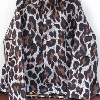 LEOPARD/550g MELTON COAT BLOUSON