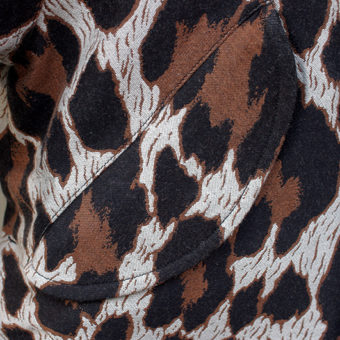 LEOPARD/550g MELTON COAT BLOUSON