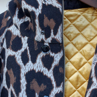 LEOPARD/550g MELTON COAT BLOUSON