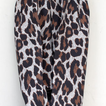 LEOPARD/550g MELTON WIDE PANTS