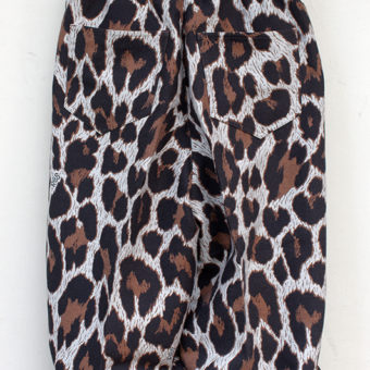 LEOPARD/550g MELTON WIDE PANTS