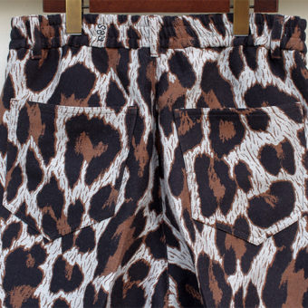 LEOPARD/550g MELTON WIDE PANTS