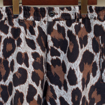 LEOPARD/550g MELTON PANTS