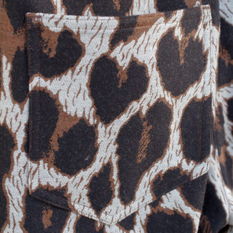 LEOPARD/550g MELTON PANTS