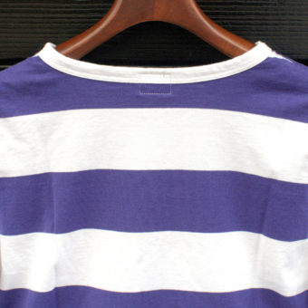 4/5 SLEEVE BORDER POCKET T-SHIRTS