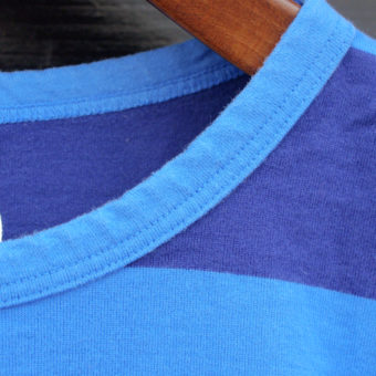 4/5 SLEEVE BORDER POCKET T-SHIRTS