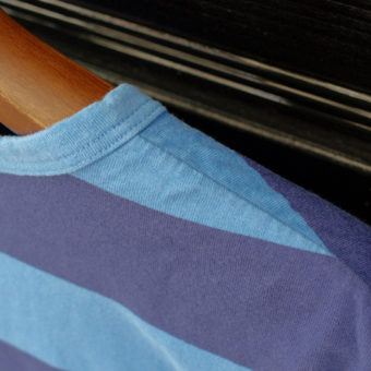 4/5 SLEEVE BORDER POCKET T-SHIRTS