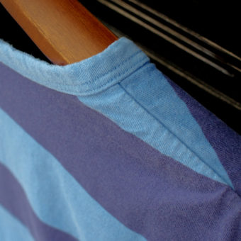 SHORT SLEEVE BORDER POCKET T-SHIRTS