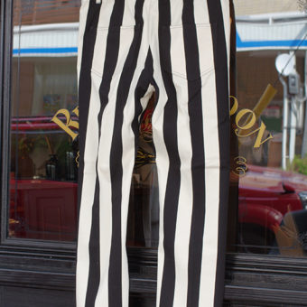 11号帆布 STRIPE STRAIGHT PANTS