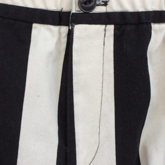 11号帆布 STRIPE STRAIGHT PANTS