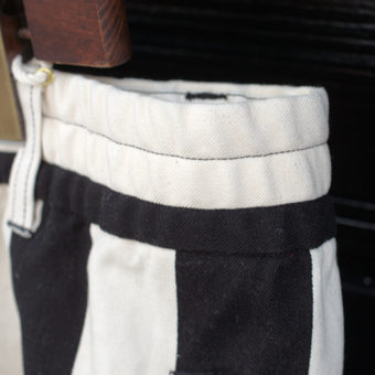 11号帆布 STRIPE STRAIGHT PANTS