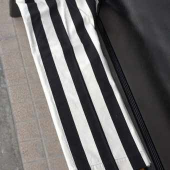 11号帆布 STRIPE STRAIGHT PANTS