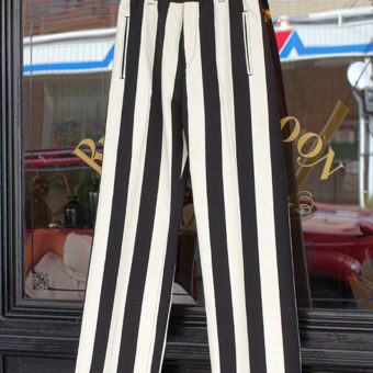 11号帆布 STRIPE LOOSE PANTS