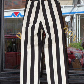 11号帆布 STRIPE LOOSE PANTS