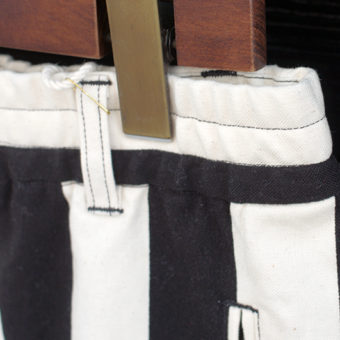 11号帆布 STRIPE LOOSE PANTS