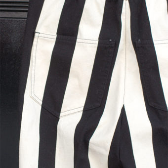 11号帆布 STRIPE LOOSE PANTS