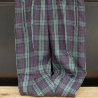 TARTAN CHECK EASY PANTS