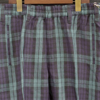 TARTAN CHECK EASY PANTS