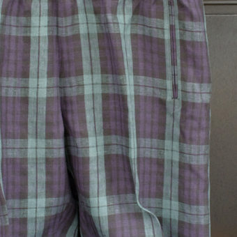 TARTAN CHECK EASY PANTS