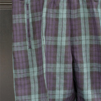 TARTAN CHECK EASY PANTS