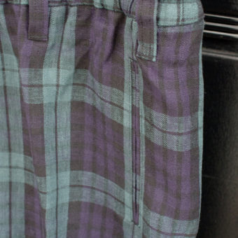 TARTAN CHECK EASY PANTS