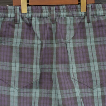 TARTAN CHECK EASY PANTS