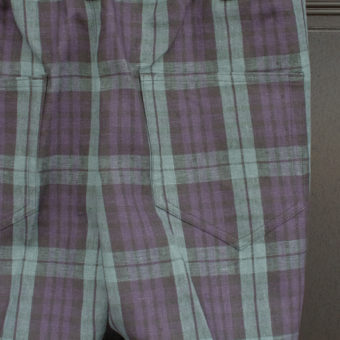 TARTAN CHECK EASY PANTS