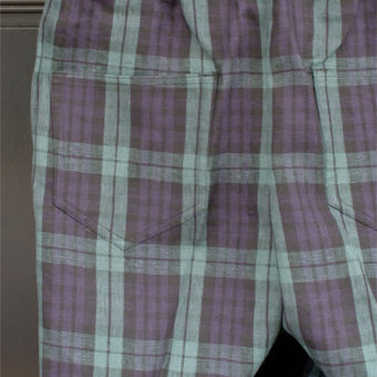 TARTAN CHECK EASY PANTS