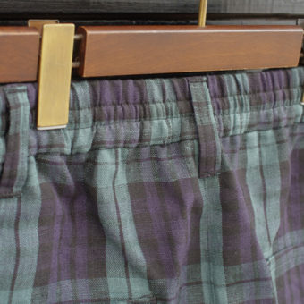 TARTAN CHECK EASY PANTS