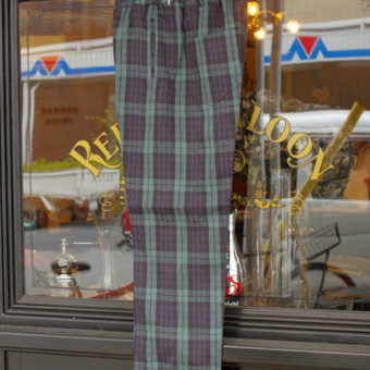 TARTAN CHECK EASY PANTS