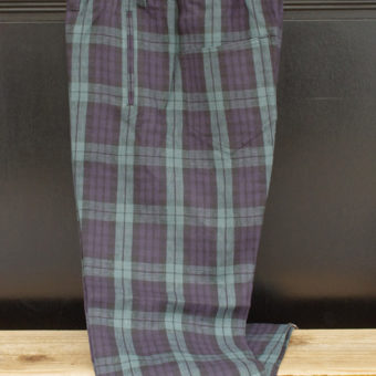 TARTAN CHECK EASY PANTS